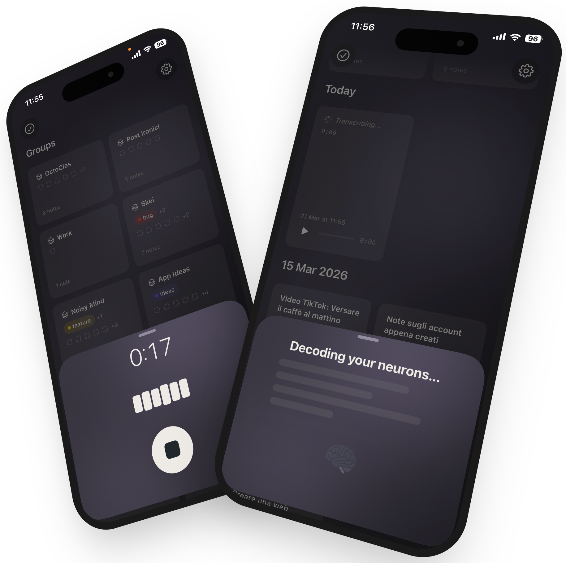 Noisy Mind app screenshots
